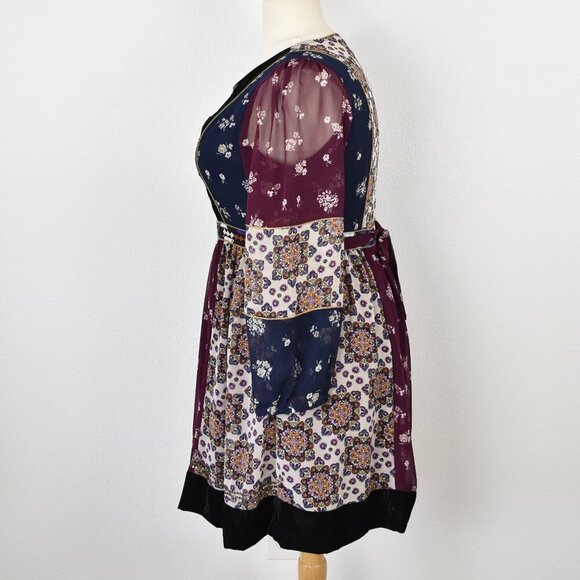 Maeve Quartier Latin Dress Bohemian Patchwork - XL - Picture 5 of 9